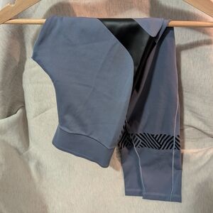 adidas Blue and Black Leggings